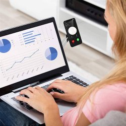 پایه نگهدارنده موبایل کنار لپ تاپ و مانیتور آهنربایی مدل فلزی