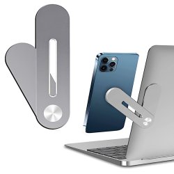 پایه نگهدارنده موبایل کنار لپ تاپ و مانیتور آهنربایی مدل فلزی